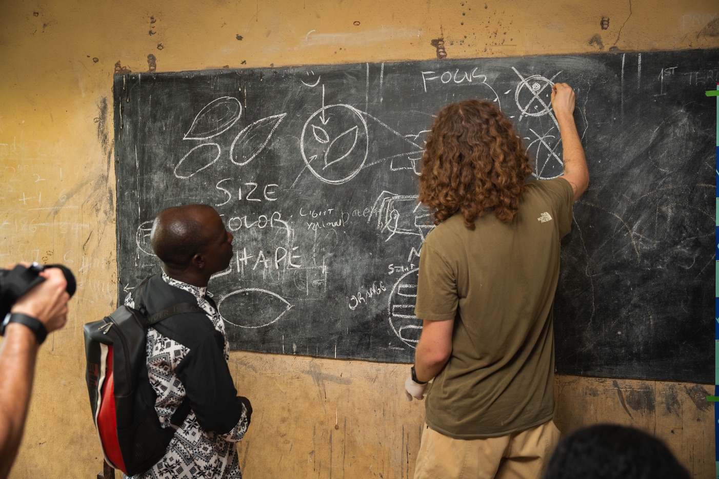 Teaching session at a field school